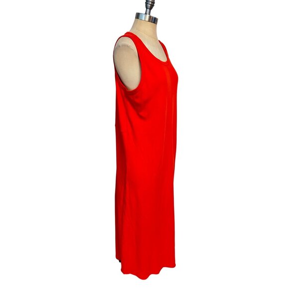 Elizabeth and James Womens Red Sleeveless Cotton Maxi Dress Size Large NWOT - Picture 2 of 5